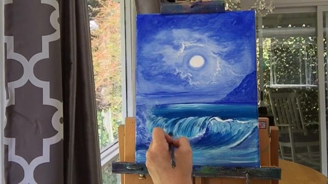 HOW TO PAINT A TROPICAL SEASCAPE / STEP BY STEP