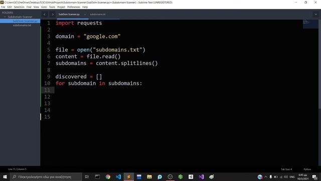 Subdomain Scanner - Hacking with python смотреть онлайн