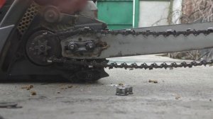 Как заменить цепь на бензопиле