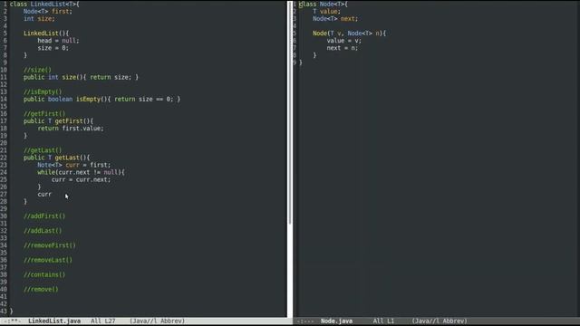 Implementing Linked Lists with Java (Part 1) | Linked Lists, Stacks and Queues series смотреть онлайн