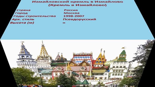 Измайловский кремль в Измайлово , Кремль в Измайлово (Москва) смотреть онлайн