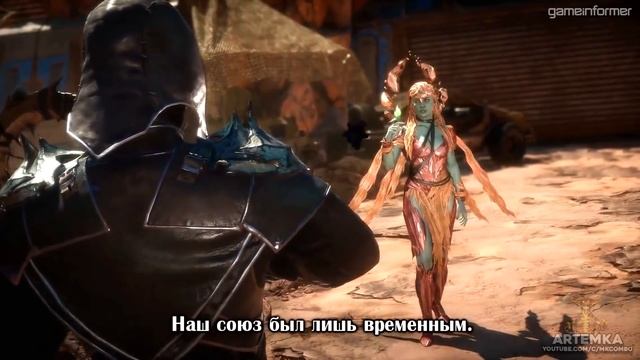 MK 11 - Нуб Сайбот диалоги на Русском (Субтитры) смотреть онлайн