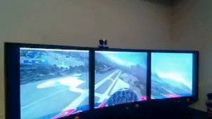 TripleHead2Go, TrackIR4, FSX, short demo