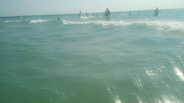 пляж в с. Штормовое.Медуз больше чем людей. смотреть онлайн
