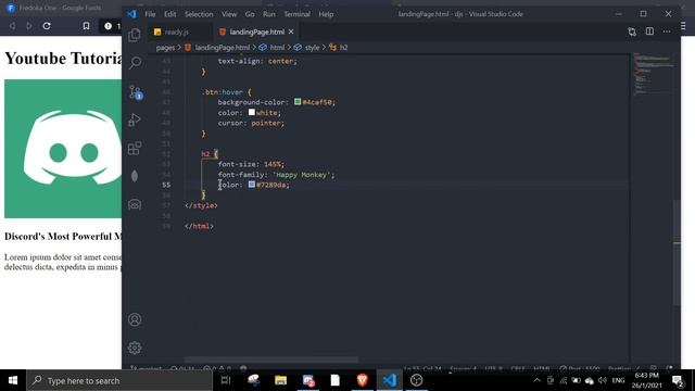 #2 Making the main bot page | website for discord bots series смотреть онлайн