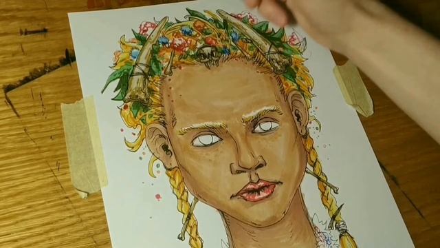 Sketching Witch | рисунок Ведьма | Solstice Witch | drawing 2020 смотреть онлайн