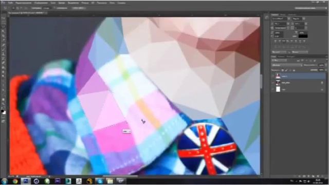 Как создать оригами (полигональный) портрет Low Poly смотреть онлайн