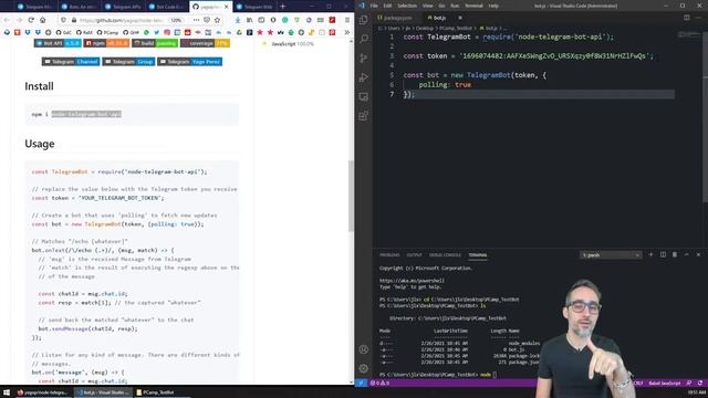 10.4 How to Program a Telegram Bot - Fun with WebSockets! смотреть онлайн