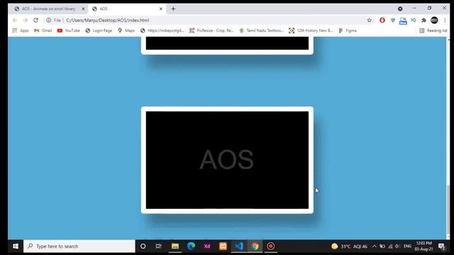 Animate On Scroll-(AOS) Tutorial In Tamil | AOS Javascript Library In Tamil | смотреть онлайн