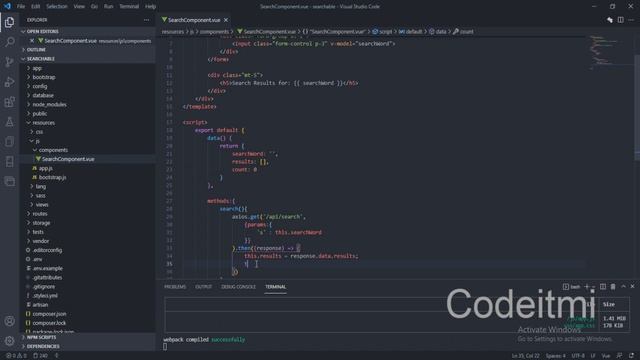Part 6 Search Keyword and Axios - Advance Query Search in Laravel 2021 смотреть онлайн
