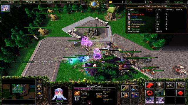 Warcraft 3 TFT - Anime Girls Defense #4 смотреть онлайн