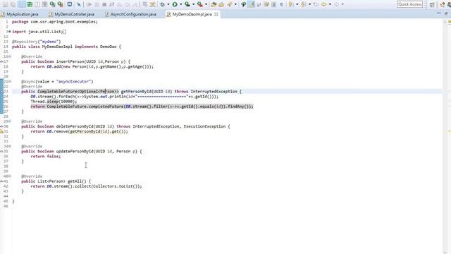 Using async call in Springboot смотреть онлайн