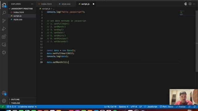 Set Date Methods in JavaScript | Methods in Java | JavaScript Tutorial for Beginner | Tutort Academ смотреть онлайн