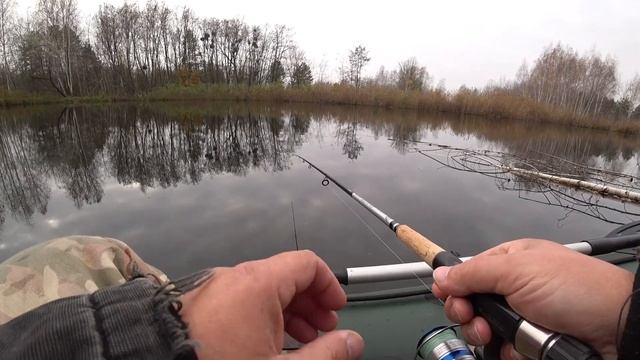 Рыбалка в ноябре на щуку.Проверка старого водоема. смотреть онлайн