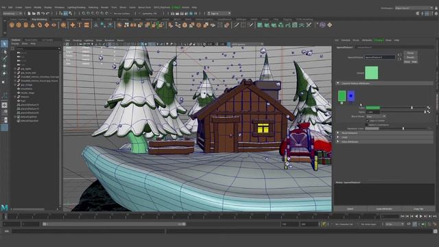 MAYA FOR BEGINNER, VOLUME 3D TEXTURE NODE, LET’S WORK ON PLATFORM IN HYPERSHADE смотреть онлайн