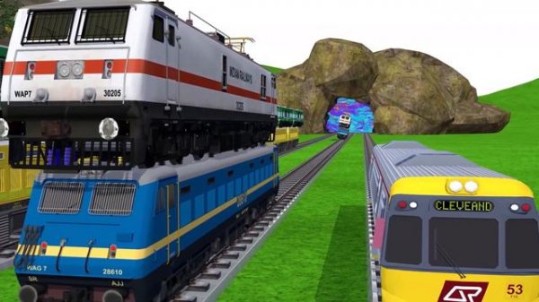 【踏切アニメ】あぶない電車 Vs Thomas the Train and Rails🚦 Fumikiri 3D Railroad Crossing Animation #train