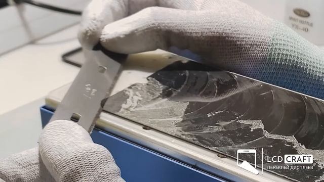 Замена (переклейка) стекла и поляризатора Samsung A50 | Samsung A50 glass and polarizer replacement смотреть онлайн