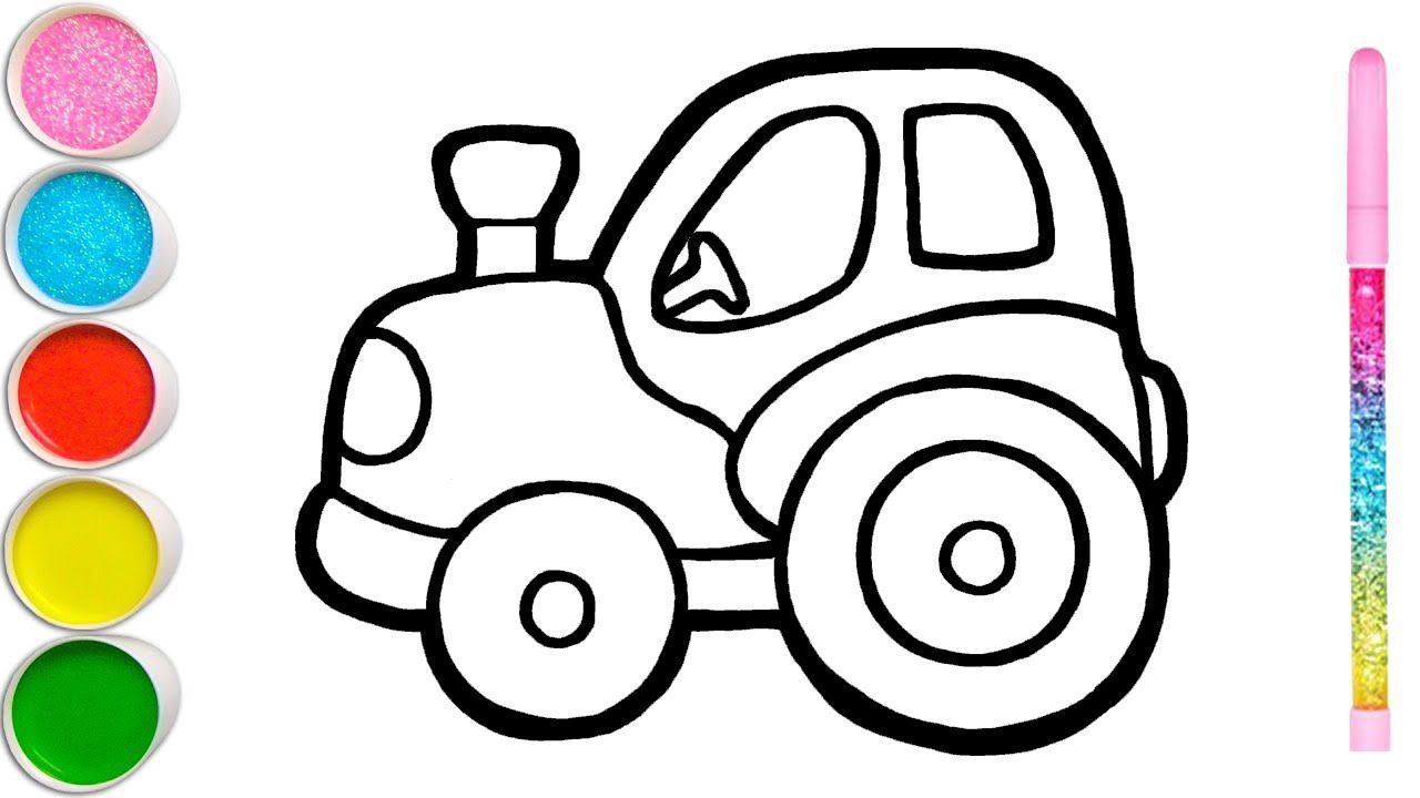 How to draw a house, hedgehog, umbrella, tractor, apple смотреть онлайн