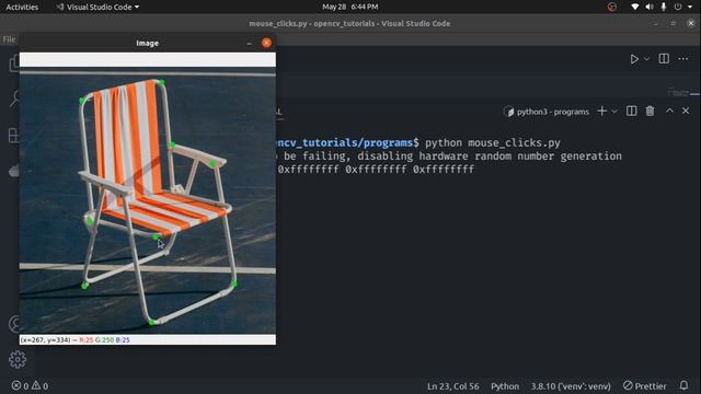 Detecting mouse clicks using OpenCV - Python смотреть онлайн