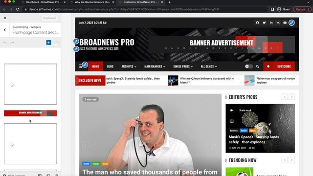 BroadNews Pro - Theme Overview | Versatile Newspaper Theme for WordPress смотреть онлайн