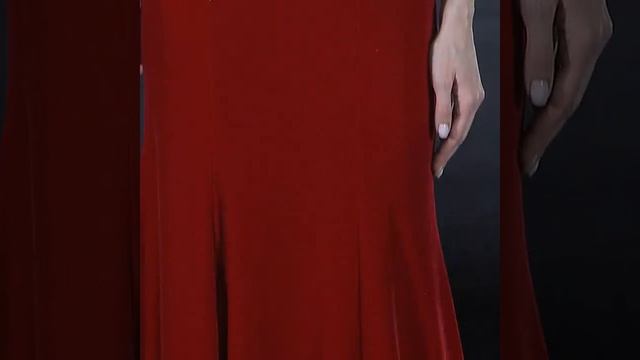 Fashion Burgundy Velour Evening Dresses 2020 смотреть онлайн