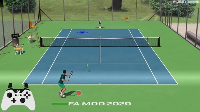 FULL ACE TENNIS SIMULATOR (FAT) - basic shots tutorial смотреть онлайн