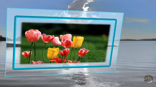 Стеклянная рамка с бликами по уроку ERI.(2) смотреть онлайн