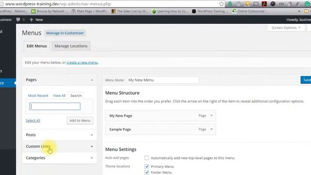 WordPress Tutorial Adding Menu Items смотреть онлайн