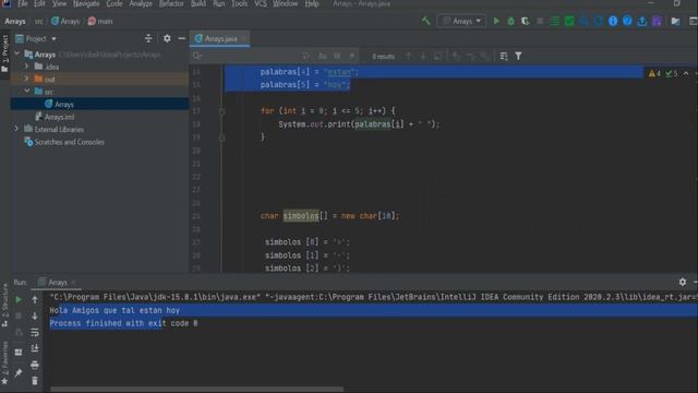 ? Ejercicios de arreglos con variables de tipo char y String. смотреть онлайн