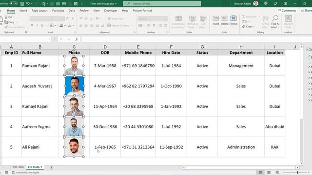 How to Filter Pictures with Data in Excel смотреть онлайн