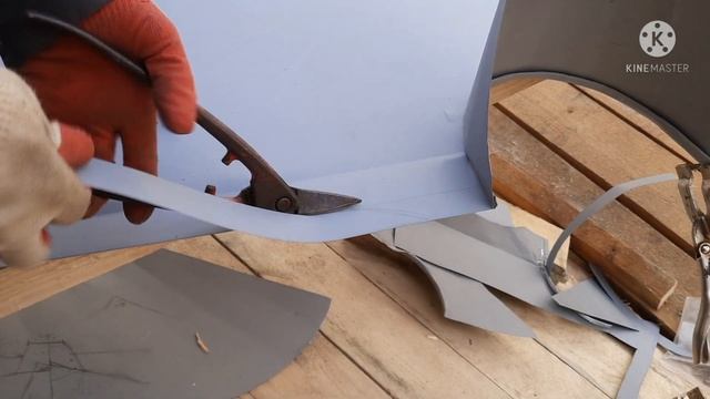 Примыкание к круглой трубе на фальце!|Ведёрный фальц|