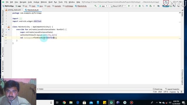 How to build a mobile Application in Android Studio using Kotlin Part#1 смотреть онлайн