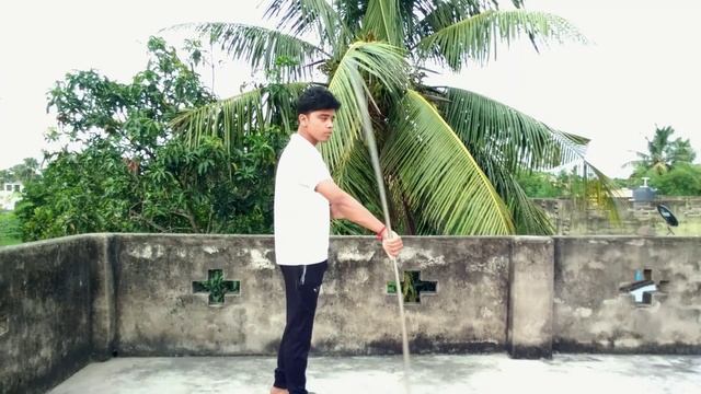 Bo staff training in Hindi, Lesson - 2 || Fig-8 Spin tutorial || Silambam Training смотреть онлайн