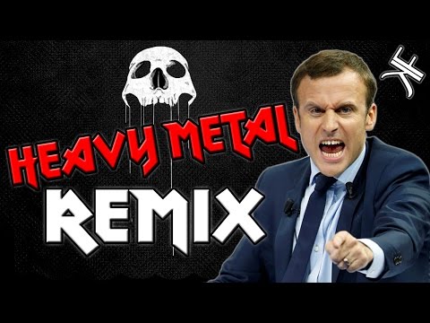 Эмманюэль Макрон - Тяжёлый метал - песня микс ремикс - EMMANUEL MACRON HURLE - HEAVY METAL (REMIX)