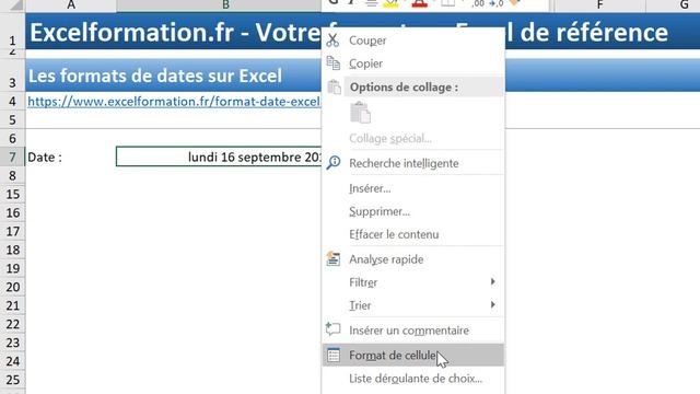 Comment modifier l'affichage d'une date (format date) sur Excel смотреть онлайн