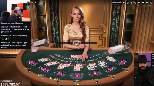 The BEST BlackJack He Has EVER Played !! смотреть онлайн