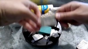 Силикон+крахмал для литья олова (пьютера)