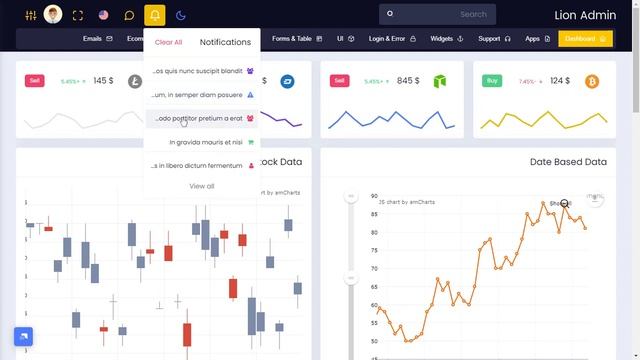 Bootstrap 5 Admin Web App Template Dashboard with Horizontal RTL Light Theme смотреть онлайн