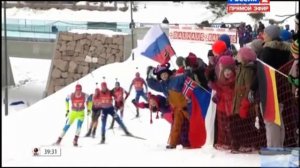 Биатлон Кубок мира 2014 -15 Эстафета мужчины Трансляция из Норвегии