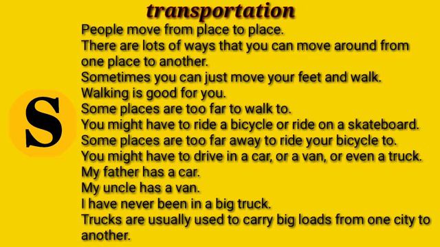 Transportation - English Listening @ Speaking - Lesson 85 смотреть онлайн