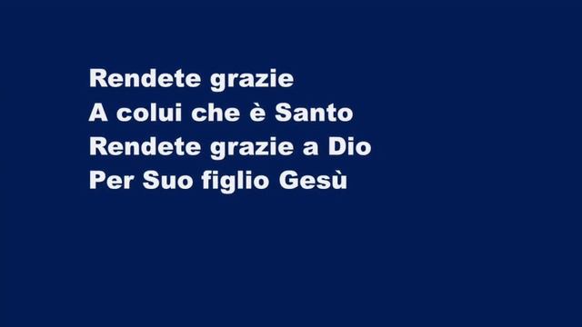 Rendete Grazie (Give Thanks) - Karaoke Sassofono Contralto Strumentale Henry Smith, Don Moen JEM 45 смотреть онлайн