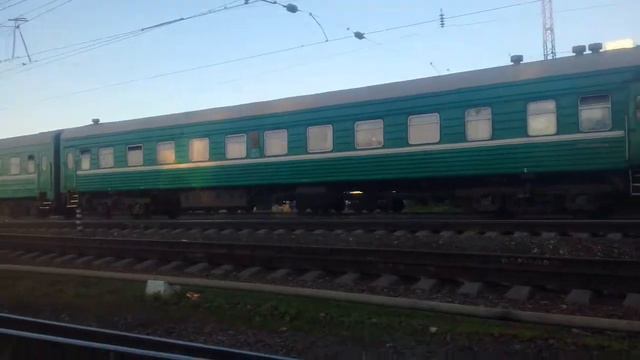 Электровоз ЭП1М-418 с поездом 329 Душанбе - Москва смотреть онлайн