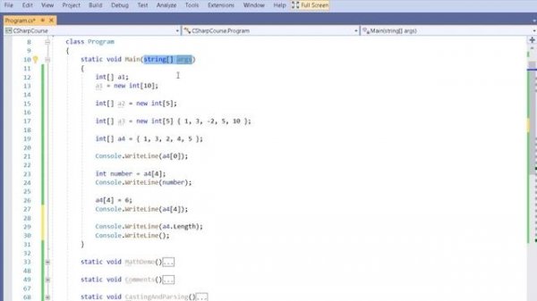 C# уроки для начинающих # Язык си шарп - Приведение типов, Math, массивы, DateTime