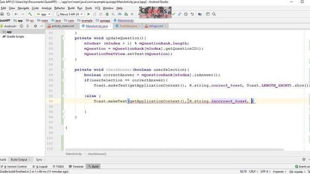 Android One-On-One #58:--Check the User's Answer and Give Feedback смотреть онлайн