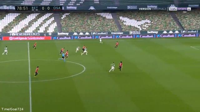 Betis 1-0 Osasuna (Gol Borja Iglesias) смотреть онлайн