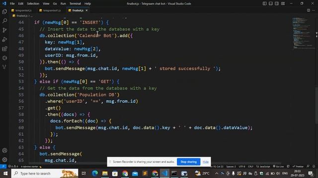 TELEGRAM CHATBOT USING FIREBASE DATABASE смотреть онлайн