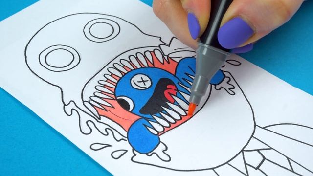 Drawing characters RAINBOW FRIENDS ? ROBLOX Paper Craft ? смотреть онлайн