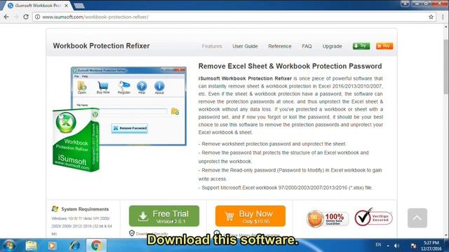 How to Unprotect Excel Sheet & Workbook If Password Forgotten [New 2017] смотреть онлайн