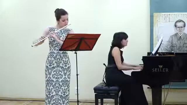 P.Hindemith - Flute sonata. 2 and 3 mvt/П.Хиндемит - Соната (Александра Зверева - флейта) смотреть онлайн