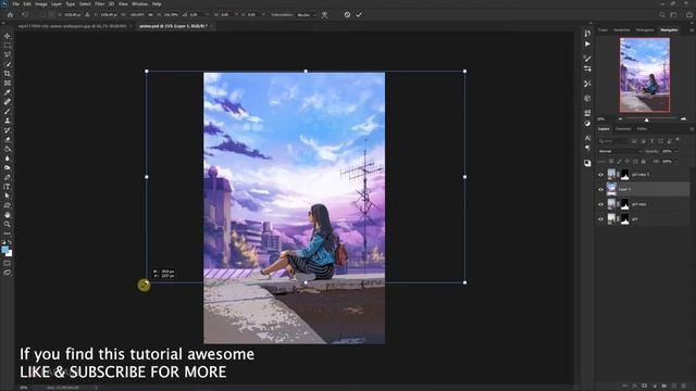 Turn Photo into Anime Style Effect | Photoshop Tutorial смотреть онлайн